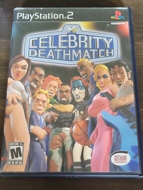 Sony PlayStation 2 Celebrity Deathmatch (blue, pink, black)